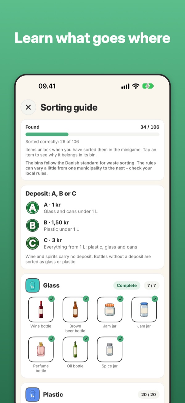 The sorting guide with everything you've learned